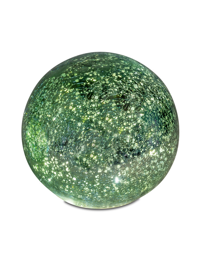 LED Glaskugel Cruch-Green mit Timer 15 cm LED Glaskugel Cruch-Green mit Timer 15 cm