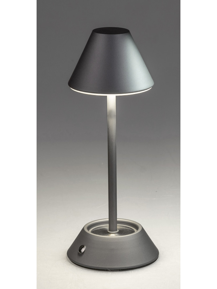 LED Tischlampe Touch Dimmer 26 cm matt grau, Metall, USB LED Tischlampe Touch Dimmer 26 cm matt grau, Metall, USB