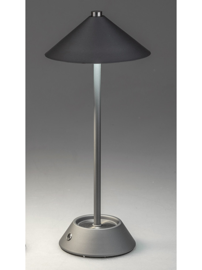 LED Tischlampe Touch Dimmer 34 cm matt grau, Metall, USB LED Tischlampe Touch Dimmer 34 cm matt grau, Metall, USB
