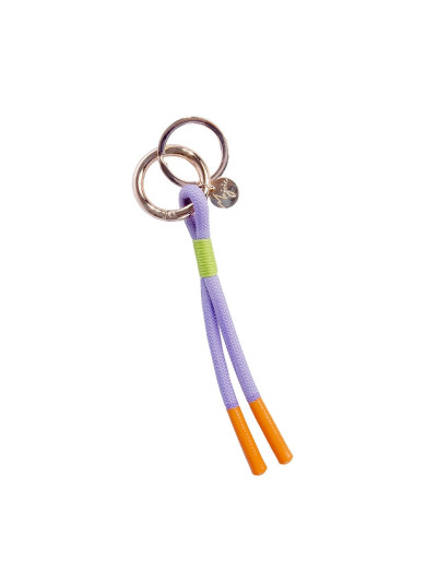 Schlüsselanhänger Schlüsselband aus Segelseil Flieder-Orange Schlüsselanhänger Schlüsselband aus Segelseil Flieder-Orange