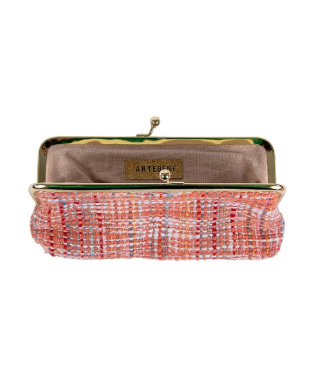 Kosmetiktasche Schmucktasche Clipbörse Majoie Aprikot  18x9cm