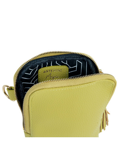 Cellybag Handytasche Majoie Leder-Optik Lime 17x10,5x2cm