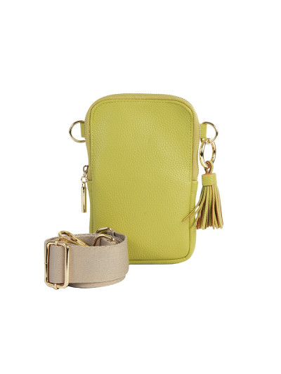 Cellybag Handytasche Majoie Leder-Optik Lime 17x10,5x2cm