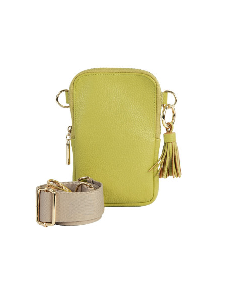 Cellybag Handytasche Majoie Leder-Optik Lime 17x10,5x2cm