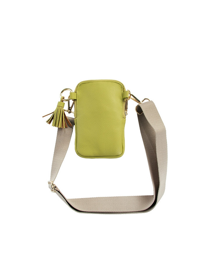 Cellybag Handytasche Majoie Leder-Optik Lime 17x10,5x2cm