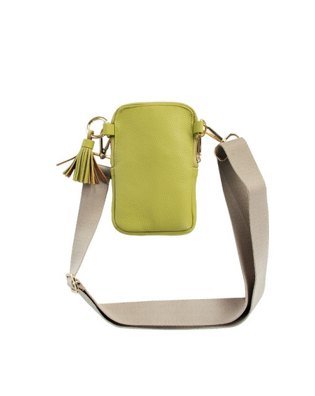 Cellybag Handytasche Majoie Leder-Optik Lime 17x10,5x2cm