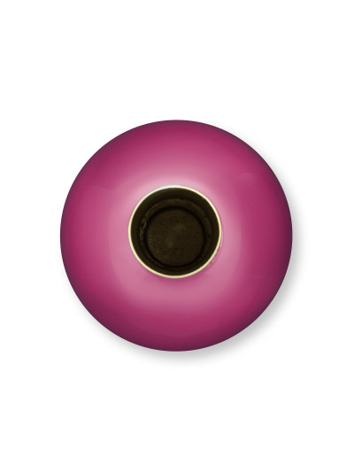 Pip Studio Vase, 15 x 26 cm Small Dunkel-Pink, Metall