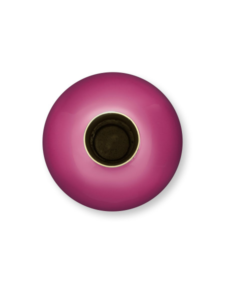 Pip Studio Vase, 15 x 26 cm Small Dunkel-Pink, Metall