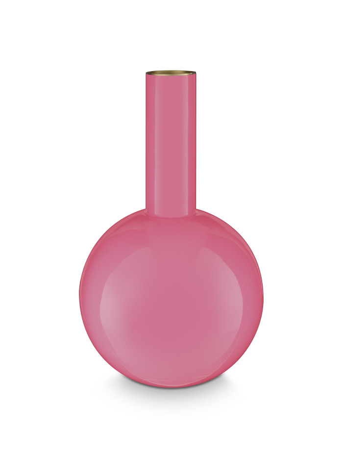 Pip Studio Vase, 19 x 33 cm Medium Pink, Metall