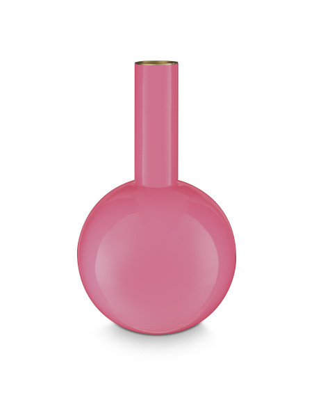 Pip Studio Vase, 19 x 33 cm Medium Pink, Metall