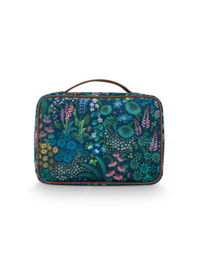 Kosmetikkoffer Beautycase Cooper Querida Velvet Dark Blue 27x10x19cm