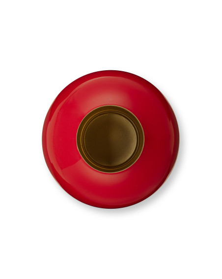 Pip Studio Vase Metall Small Red 18x24cm