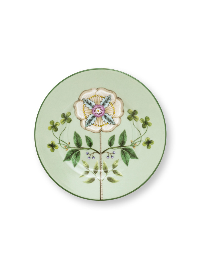 Lily & Lotus Teller, Light Green Petit Four 12 cm Lily & Lotus Teller, Light Green Petit Four 12 cm
