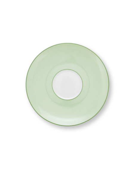 Lily & Lotus Cappuccino Kaffee Tee Tasse 2 tlg. Tiles Light Green 280 ml