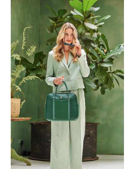 Umhängetasche - Handtasche Felice, Large Green 33,5x11x28cm