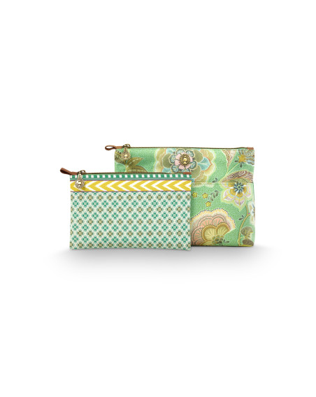 Kosmetiktasche "Caryn" Combi Matata Green 26x7,5x18cm, 22x1x13cm