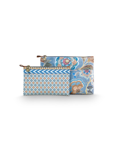 Kosmetiktasche "Caryn" Combi Matata Blue 26x7,5x18cm, 22x1x13cm