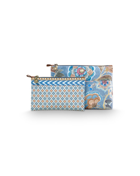 Kosmetiktasche "Caryn" Combi Matata Blue 26x7,5x18cm, 22x1x13cm