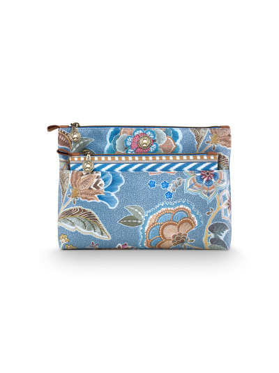 Kosmetiktasche "Caryn" Combi Matata Blue 26x7,5x18cm, 22x1x13cm Kosmetiktasche "Caryn" Combi Matata Blue 26x7,5x18cm, 22x1x13cm