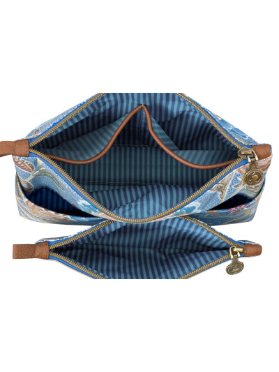 Kosmetiktasche "Caryn" Combi Matata Blue 26x7,5x18cm, 22x1x13cm Kosmetiktasche "Caryn" Combi Matata Blue 26x7,5x18cm, 22x1x13cm