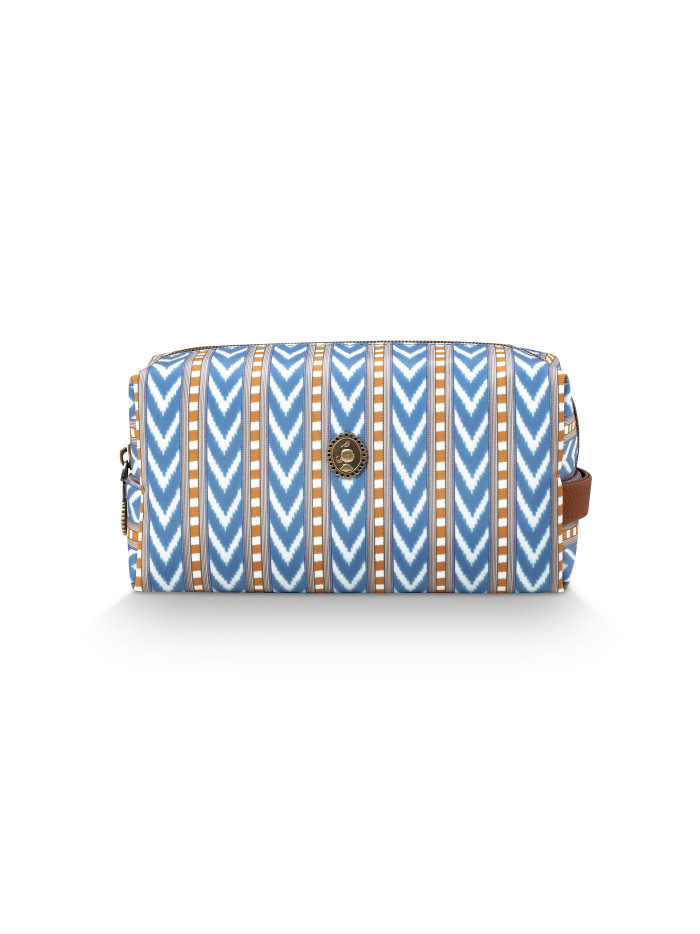 Kosmetiktasche "Coco" Medium, Samba Stripe Blue 21,5x10x10,5cm