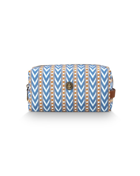 Kosmetiktasche "Coco" Medium, Samba Stripe Blue 21,5x10x10,5cm