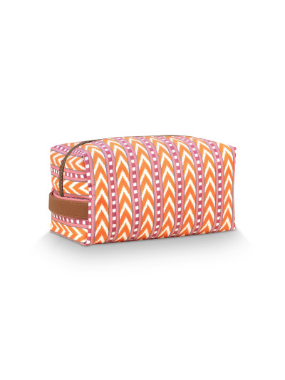 Kosmetiktasche "Coco" Medium, Samba Stripe Orange 21,5x10x10,5cm