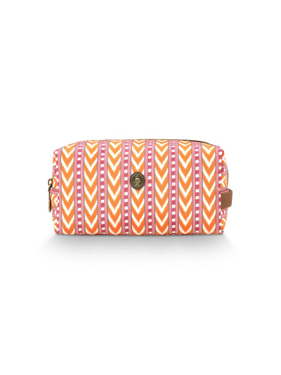 Kosmetiktasche "Coco" Medium, Samba Stripe Orange 21,5x10x10,5cm Kosmetiktasche "Coco" Medium, Samba Stripe Orange 21,5x10x10,5cm