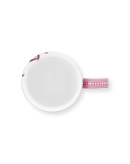 Flower Festival, Tasse XL 450ml, dunkelpink