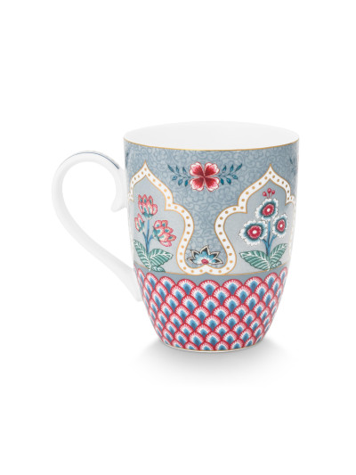 Flower Festival Scallop Deco, Tasse 350ml, hellblau