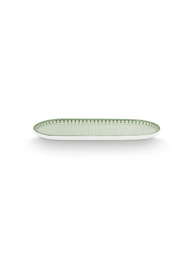 Lily & Lotus Tablett für Milch und Zucker Tiles Green, 25 x 12 cm