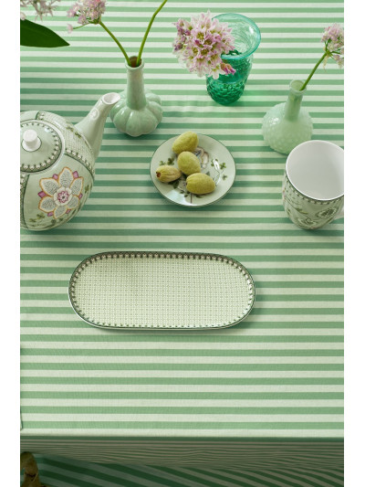 Lily & Lotus Tablett für Milch und Zucker Tiles Green, 25 x 12 cm