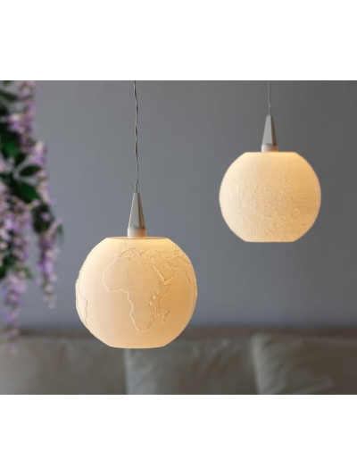 Lampenschirm Mond 10cm für den Weihnachtsstern A1e