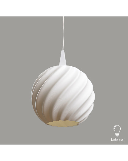 Lampenschirm Wave 10cm für den Weihnachtsstern A1e