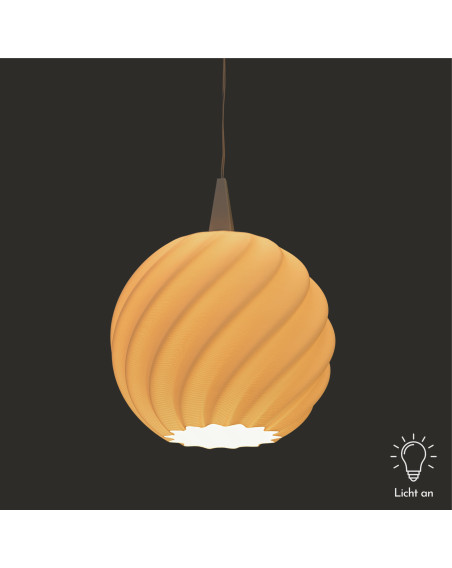 Lampenschirm Wave 10cm für den Weihnachtsstern A1e