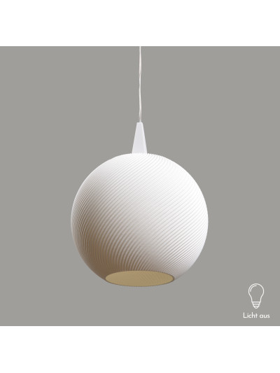 Lampenschirm Groove 10cm für den Weihnachtsstern A1e