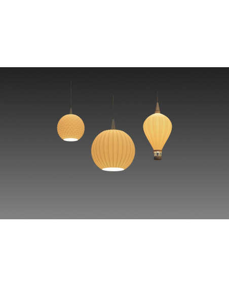 Lampenschirm Heißluftballon Mini S 9 x 5cm für den Mini Weihnachtsstern 8cm