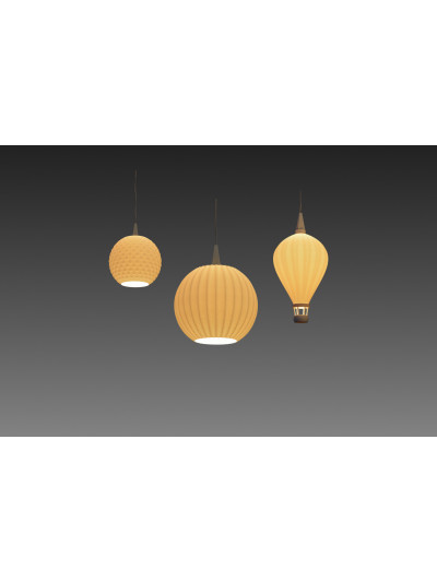 Lampenschirm Heißluftballon M 14 x 9cm für den Weihnachtsstern A1e