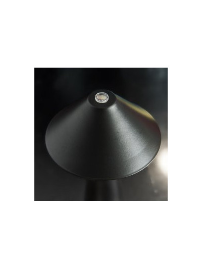 LED Tischlampe Pilz Matt-Schwarz, Touch Dimmer 17cm