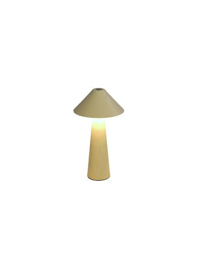 LED Tischlampe Pilz Matt-Creme, Touch Dimmer 17cm
