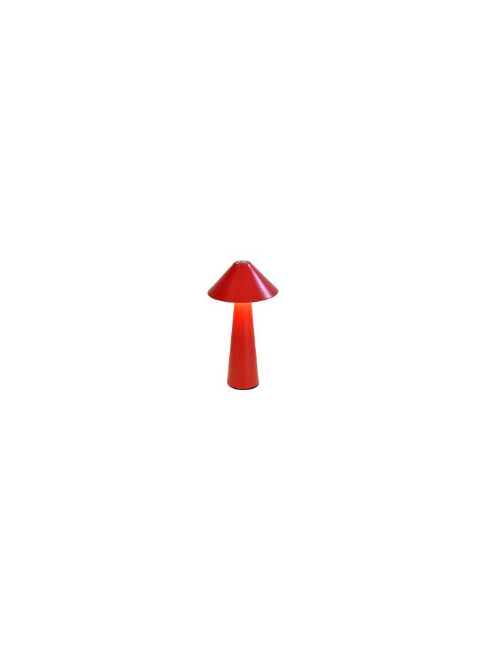 LED Tischlampe Pilz Matt-Rot, Touch Dimmer 17cm LED Tischlampe Pilz Matt-Rot, Touch Dimmer 17cm