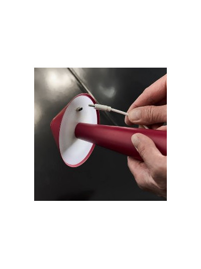 LED Tischlampe Pilz Chrom-Silber, Touch Dimmer 17cm