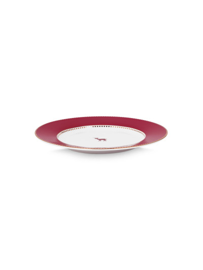 Teller Love Birds Dark Red 17 cm mit Hirsch