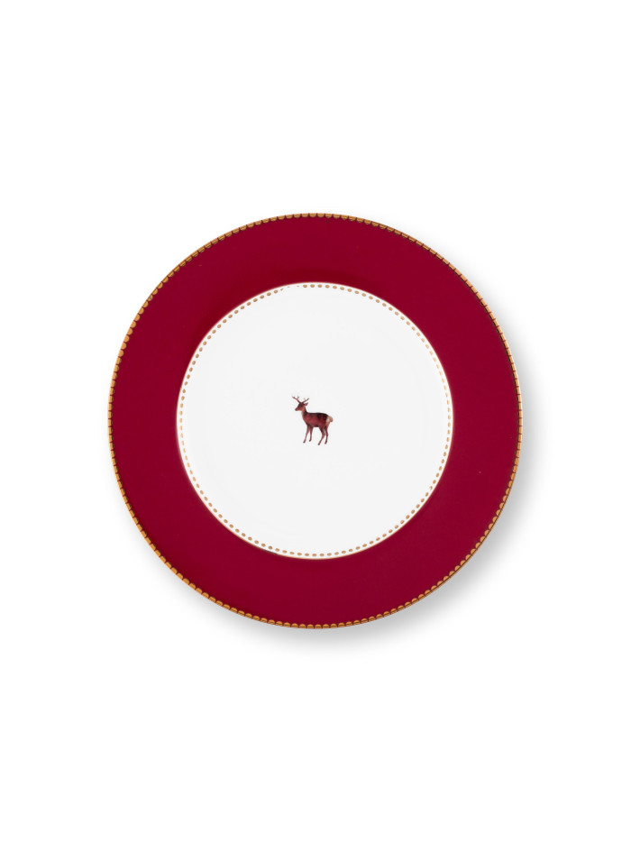 Teller Love Birds Dark Red 17 cm mit Hirsch Teller Love Birds Dark Red 17 cm mit Hirsch