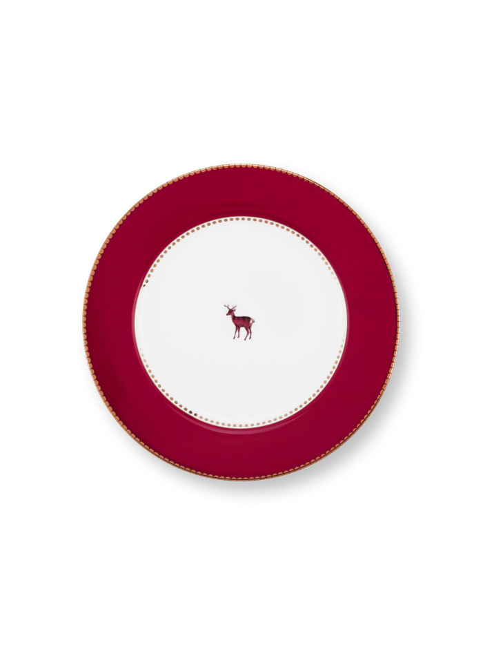 Teller Love Birds Dark Red 21 cm mit Hirsch Teller Love Birds Dark Red 21 cm mit Hirsch