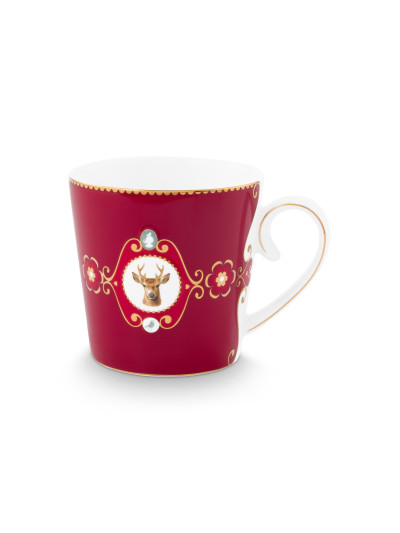 Tasse Love Birds Medallion Hirsch, Dark Red 300ml