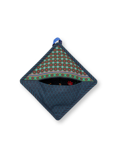 Topflappen Berry Blues, 22x22cm, dunkelblau