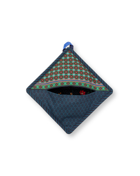Topflappen Berry Blues, 22x22cm, dunkelblau