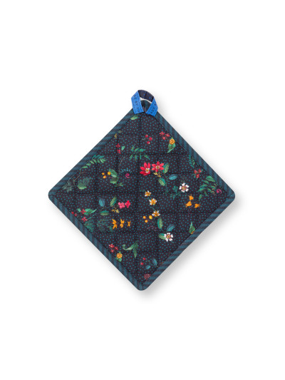 Topflappen Berry Blues, 22x22cm, dunkelblau