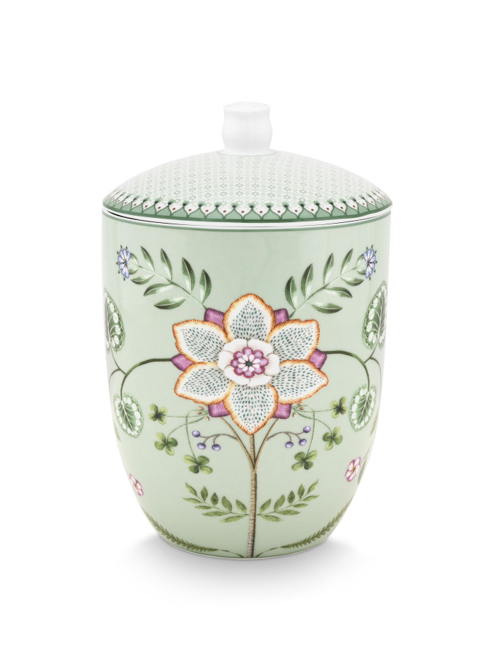 Lily & Lotus Light Green, Storage Vorratsdose, 1,5ltr. mit Gummiring im Deckel zum Frischhalten Lily & Lotus Light Green, Storage Vorratsdose, 1,5ltr. mit Gummiring im Deckel zum Frischhalten